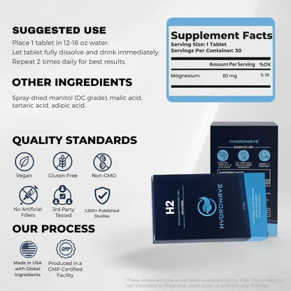 HydroWave™ Hydrogen Tabs - BOGO Sale
